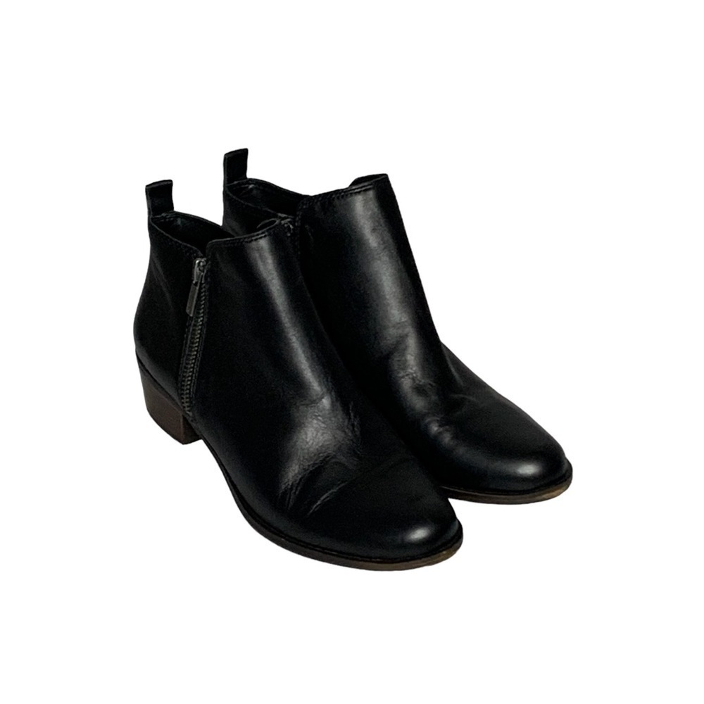 Lucky Brand Lk-Basal Black Leather Ankle Booties. Size 7.5m View 4